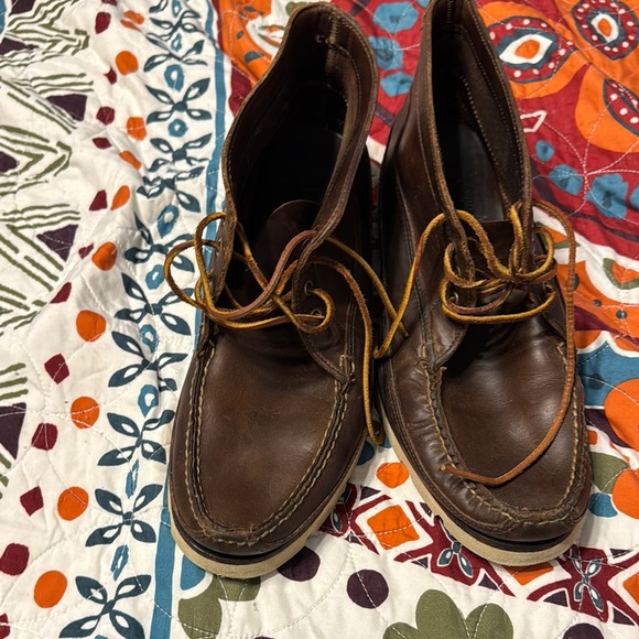 Men's 11.5 Sperry “Made in Maine” Horween leather topsider chukka boots - Picture 4 of 8